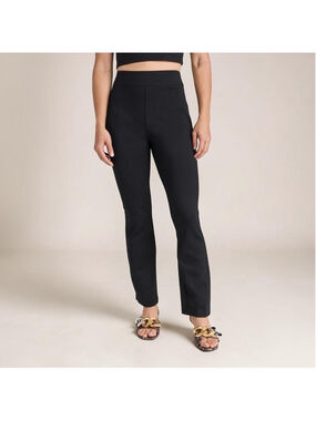 SPANX Perfect Pant Slim Straight Black Pull On Sz L